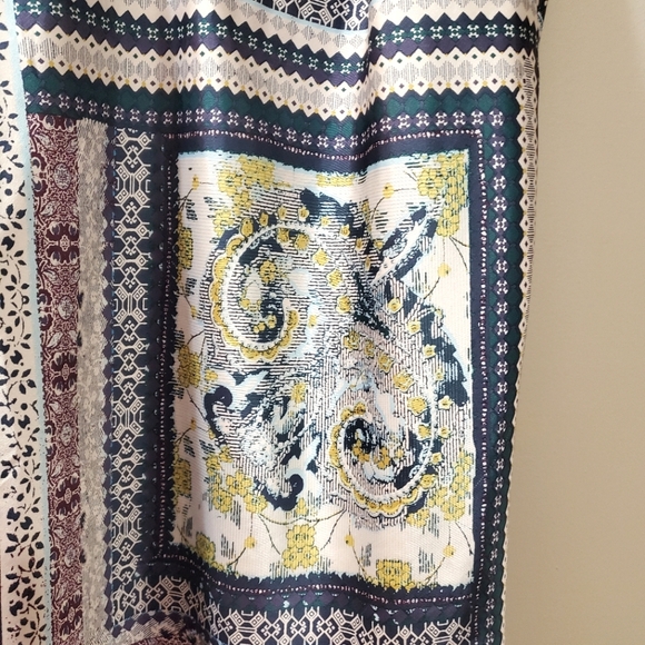 Victoria's Secret - Satin Patchwork Style Pattern Satin Slip Dress - Size L - Picture 3 of 7